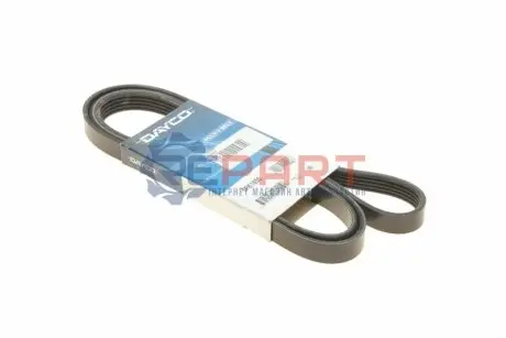 Фото 1 — Ремень генератора поликлиновый DAYCO (5PK1850) Фото Ремень генератора поликлиновый DAYCO (5PK1850) изображение 1
