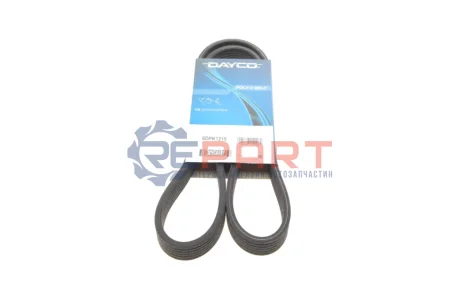 Ремінь генератора VW T5 1.9TDI/VW Caddy 1.9/2.0TDI (+AC) DAYCO 6DPK1215 Купити в Україні