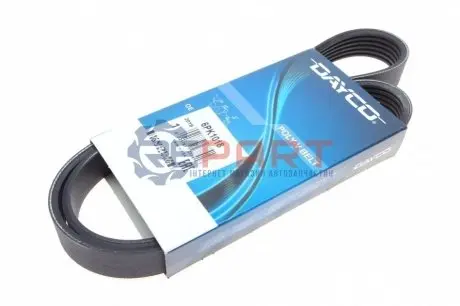 Фото Ремінь генератора Citroen Berlingo/C3/C5/C4/Peugeot Pertner/308/5008 1.6HDi 08- DAYCO (6PK1018) зображення 1