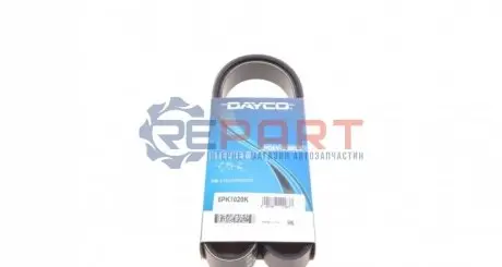 Фото Ремінь генератора Citroen Berlingo/C3/C5/C4/Peugeot Pertner/308/5008 1.6HDi 08- DAYCO (6PK1020K) зображення 1