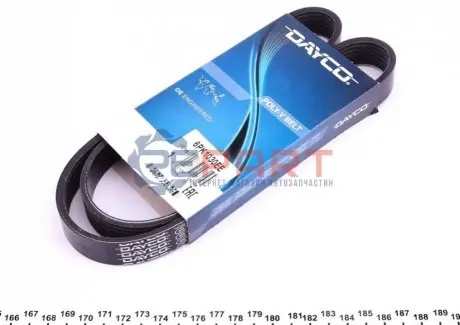 Фото Ремінь генератора Ford C-Max II/Focus III/Fiesta VI/Mondeo IV 1.2-1.6LPG 07- DAYCO (6PK1030EE) зображення 1