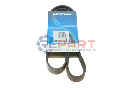 Ремінь генератора VW Crafter 2.0TDI (-AC) DAYCO 6PK1082 Купити в Україні