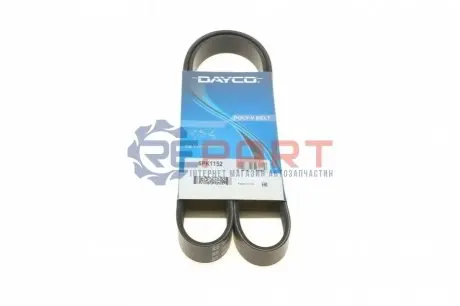 Ремінь генератора Fiat Ducato/Citroen Jumper 1.9D/TD 94-/Renault Trafic 2.5dCI 03- DAYCO 6PK1152 Купити в Україні