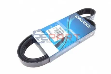 Фото Ремінь генератора Fiat Doblo1.3-1.6 D 10-/Opel Astra F/Corsa B/Vectra B 1.4-1.8/ 94-03 DAYCO (6PK1530) зображення 1