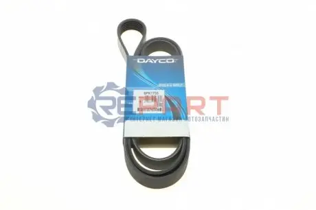 Ремінь генератора VW LT 2.5TDI 96-01/Peugeot Expert 1.9D/2.0HDI 98- DAYCO 6PK1755 Купити в Україні