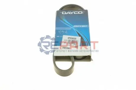 Поліклиновий ремінь (6PK902) CITROEN BERLINGO, BERLINGO MULTISPACE, C1 II, C3 II, C3 PICASSO, C4, C4 GRAND PICASSO I, C4 GRAND PICASSO II, C4 I, C4 II, C4 PICASSO I, C4 PICASSO II 1.0-1.6LPG 02.06 DAYCO 6PK902S Купити в Україні