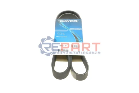 Ремінь генератора Renault Megane 1.9dCi/2.0 03- (+AC) DAYCO 7PK1127 Купити в Україні