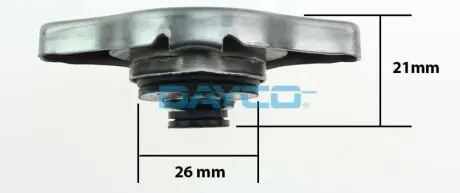 Кришка радіатора Toyota Corolla/Mazda 323/Mitsubishi Lancer/Galant 84- (0.9bar) DAYCO DRC019 Купити в Україні