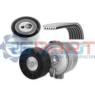 Комплект поликлинових ременів (з роликами) CITROEN BERLINGO, C5 I, C8, EVASION, JUMPY I, XANTIA, XSARA, XSARA PICASSO FIAT SCUDO, ULYSSE LANCIA PHEDRA, ZETA PEUGEOT 206, 306 2.0D/2.2D 06.98 DAYCO KPV119 Купити в Україні