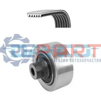 Комплект поликлинових ременів (з роликами) CITROEN C2, C2 ENTERPRISE, C3 I, C3 PLURIEL, C4, C4 GRAND PICASSO I, C4 I, C4 PICASSO I, C5 I PEUGEOT 1007, 206, 207, 307 1.4D/1.6D/2.0D 03.01 DAYCO KPV229