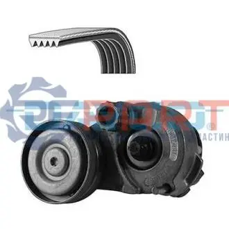 Комплект поліклинового ременя (із натягувачем) ALFA ROMEO 159 FIAT CROMA, STILO OPEL ASTRA G, ASTRA G CLASSIC, ASTRA H, ASTRA H CLASSIC, ASTRA H GTC, CORSA D, CORSA E, MERIVA A 1.6-1.8LPG 03.00 DAYCO KPV259