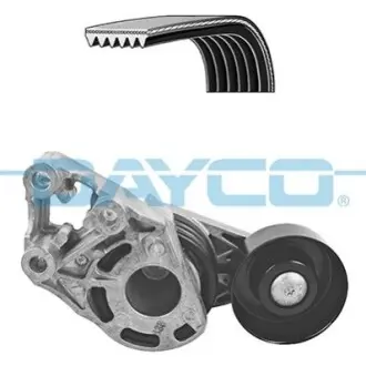 Комплект поликлинових ременів (з роликами) AUDI A2 SEAT CORDOBA, IBIZA III SKODA FABIA I, FABIA I PRAKTIK VW FOX, POLO IV 1.2D/1.4D 02.00-12.09 DAYCO KPV409
