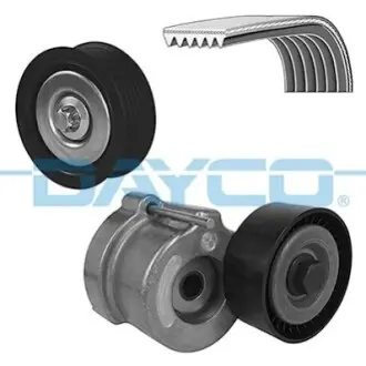 Комплект поликлинових ременів (з роликами) OPEL ASTRA H, ASTRA H GTC, SIGNUM, VECTRA C, VECTRA C GTS, ZAFIRA B 1.9D 04.04-04.15 DAYCO KPV794
