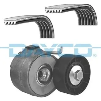 Фото 1 — FIAT Поликлиновой ременный комплект (2ремня+натяж.мех) DOBLO 1.3 05- DAYCO (KPV805) Фото FIAT Поликлиновой ременный комплект (2ремня+натяж.мех) DOBLO 1.3 05- DAYCO (KPV805) зображення 1