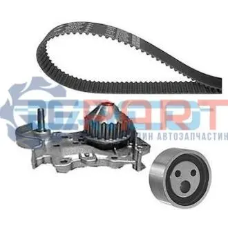 Комплект ГРМ (ремінь + ролик + водяний насос) RENAULT 19 I, 19 II, MEGANE I, MEGANE I CLASSIC, MEGANE I COACH, MEGANE SCÉNIC, TWINGO II 1.2/1.4/1.6 01.89-09.14 DAYCO KTBWP1060