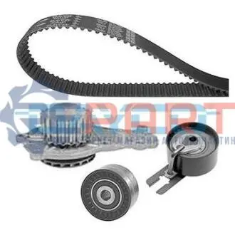 Комплект ГРМ (ремінь + ролик + водяний насос) CITROEN C1, C2, C2 ENTERPRISE, C3 I, C3 II, C3 PLURIEL, NEMO, XSARA FORD FIESTA V, FIESTA VI, FUSION MAZDA 2 PEUGEOT 1007, 107, 206, 206+ 1.4D 09.01 DAYCO KTBWP3100