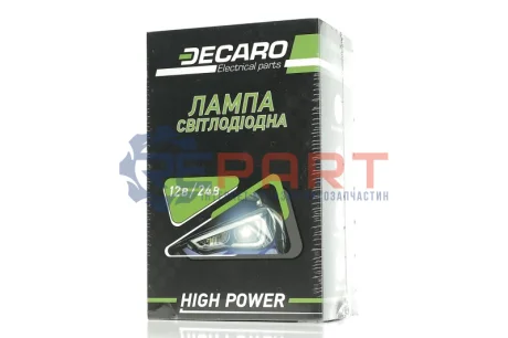 Фото Лампа світлодіодна H7 LED 6500K 12/24 V HIGH POWER &lt;&gt; DECARO (DEC-6500H7HP) изображение 1