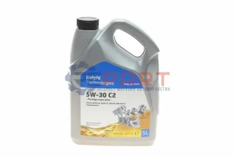 Олива 5W30 Prestige Super Plus C2 (5L) (MB 229.31/PSA B71 2290-2017) Delphi 28236308 Купити в Україні