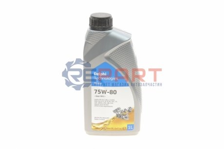 Трансмиссионное масло Gear Oil 5 GL-5 75W-80 полусинтетическое 1 л Delphi 28344397