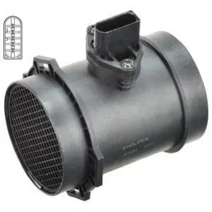 Фото BMW витратомір повітря E38,39,53,Range Rover III 4.4/4.6 96- Delphi (AF10283-12B1) зображення 1