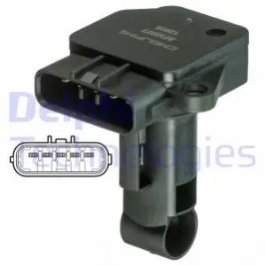 Витратомір повітря (5 pin, картрідж) LEXUS IS II TOYOTA AURIS, AVENSIS, COROLLA, COROLLA VERSO, DYNA, FORTUNER, HIACE / COMMUTER V, HIACE IV, HIACE V, HILUX VI, HILUX VII 1.4D-3.0D 02.00 Delphi AF1037712B1 Купити в Україні