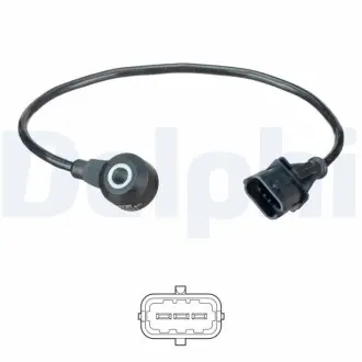 Датчик детонації OPEL ASTRA G, ASTRA H, ASTRA H GTC, CORSA C, MERIVA A, SIGNUM, TIGRA, VECTRA B, VECTRA C, VECTRA C GTS, ZAFIRA A SAAB 9-3 1.8 10.95-02.15 Delphi AS10180 Купити в Україні