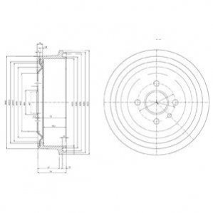 Барабан гальмівний Delphi BF103 (фото 1)