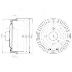 Гальмівний барабан Delphi BF151 Купити в Україні