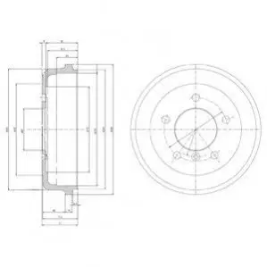 Гальмівний барабан Delphi BF168 Купити в Україні