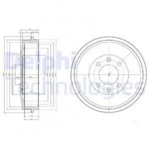 Гальмівний барабан Delphi BF169 Купити в Україні