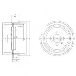 Гальмівний барабан Delphi BF367 Купити в Україні