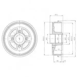 Гальмівний барабан Delphi BF380 Купити в Україні