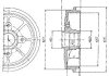 Барабан гальмівний - Delphi BF392 (424741, 424745, 424747)
