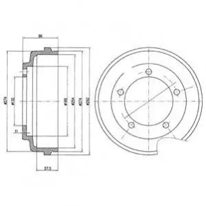 Гальмівний барабан Delphi BF479 Купити в Україні