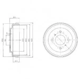 Гальмівний барабан Delphi BF481 Купити в Україні