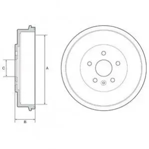 Гальмівний барабан Delphi BF553 Купити в Україні