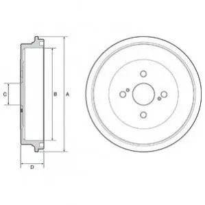Гальмівний барабан Delphi BF560 Купити в Україні