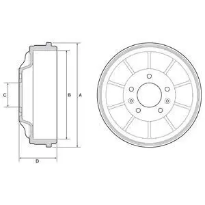 Гальмівний барабан Delphi BF562 Купити в Україні