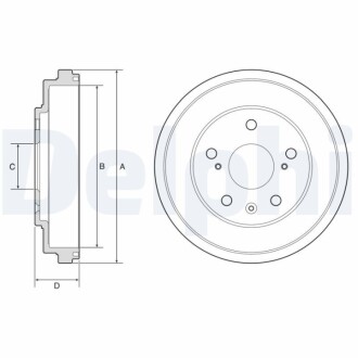 Тормозные барабаны Delphi BF572