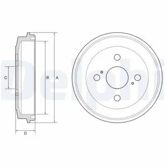 Гальмівний барабан Delphi BF588 Купити в Україні