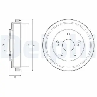Гальмівний барабан Delphi BF609 Купити в Україні