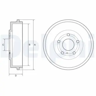 Гальмівний барабан Delphi BF639 Купити в Україні