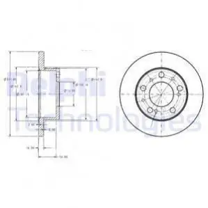 Тормозные диски Delphi BG2253