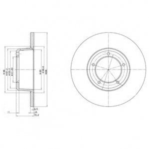 Тормозные диски Delphi BG2297