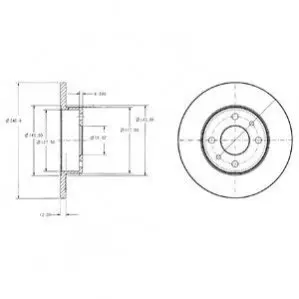 Тормозные диски Delphi BG2313