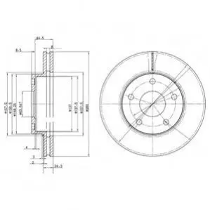 Диск тормозной Delphi BG2346 Купить в Украине