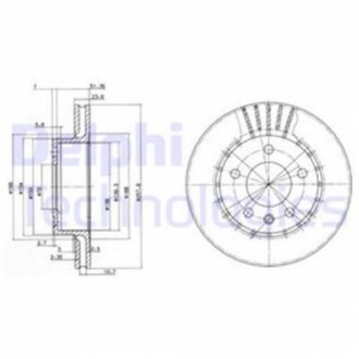 Диск тормозной Delphi BG2384