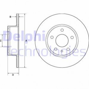 Диск тормозной Delphi BG2386