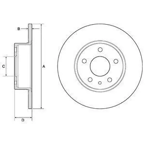 Диск тормозной Delphi BG2386