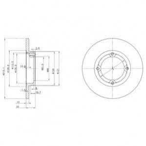 Тормозные диски Delphi BG2400